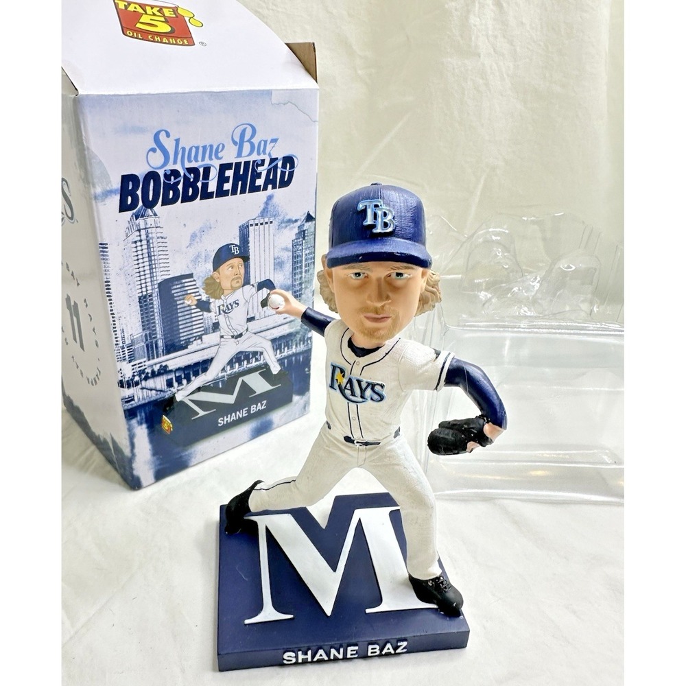 Shane Baz Bobble Head The Wizard Of Baz 2025 Tampa Bay Rays 06/19/25 NIB SGA